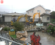 兵庫県加古川市｜解体工事中の現場写真