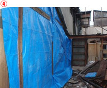 兵庫県尼崎市｜解体工事中の現場写真